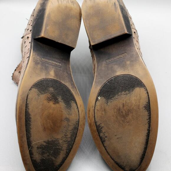 Rampage Eon Taupe Booties Size 9.5 M Back Zipper - Picture 11 of 11